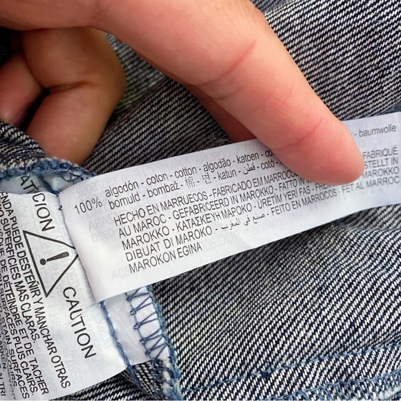 π ZARA DARK WASH DENIM PUFF SLEEVE MAXI DRESS! - Picture 15 of 16